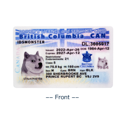 British Columbia FAKE ID