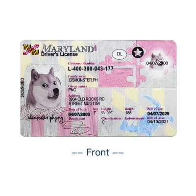Maryland FAKE ID