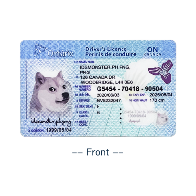 Ontario FAKE ID