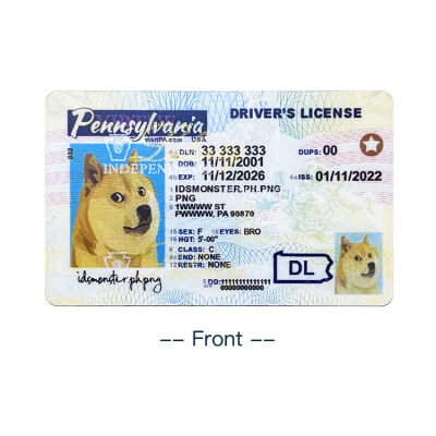 Pennsylvania FAKE ID